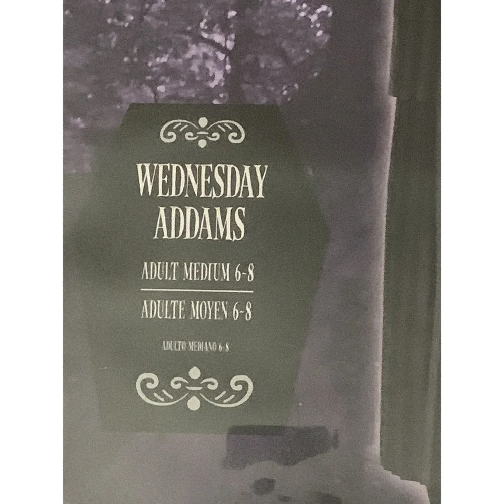 Wednesday Addams Adult Medium 6-8 Costume Comes With (Dress , Blazer)‎ - New